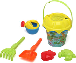 Atosa Strand/zandbak speelgoed set - emmer/schepjes met vormpjes - plastic - dieren thema - Zandbakspeeltjes - Strandspeelgoed
