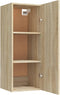 vidaXL - Wandkast - 34,5x34x90 - cm - bewerkt - hout - sonoma - eikenkleurig