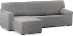 Hoes voor chaise longue met korte armleuning links Eysa ROC Lichtgrijs 120 x 120 x 360 cm