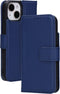 Mobiparts iPhone 15/14 - Wallet 2-in-1 Boekhoesje - Echt Leder - MagSafe - Blauw