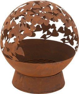 J-Line vuurschaal Rond Harten - ijzer - roest