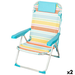 Strandstoel Aktive 48 x 90 x 60 cm (2 Stuks)
