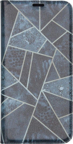 Hoesje Met Pasjeshouder Geschikt voor Samsung Galaxy A21s - Design Softcase Bookcase (Chester) met standaard - Meerkleurig / Blue Graphic