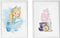 Set van 2 Schilderijen Crochetts Alice 33 x 43 x 2 cm Blommor 2 Onderdelen