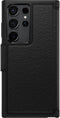 Otterbox Galaxy S23 Ultra - Strada-hoesje - Schokbestendig lederen folio met kaarthouder - Zwart
