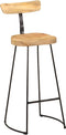 vidaXL - Barkrukken - 2 - st - 49x43x103 - cm - massief - mangohout