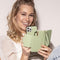 Selencia Hoesje Geschikt voor iPhone 11 Hoesje Met Pasjeshouder - Selencia Llyr 2-in-1 Uitneembare Slang Bookcase - Groen
