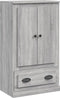 vidaXL - Hoge - kast - 60x35,5x103,5 - cm - bewerkt - hout - grijs - sonoma - eikenkleur