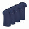 Cappuccino Italia - Heren 4-Pack T-shirt - Extra Lang - Blauw - Maat 3XL