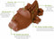 Whimzees Krokodil L - Kauwsnacks - Hond - 11,7cm - 6st