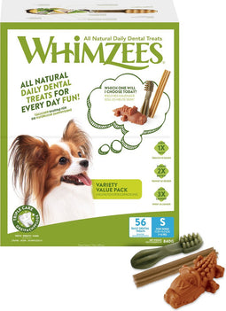 Whimzees Variety Box S - Kauwsnacks - Hond - Assortiment - 56st