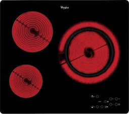 Whirlpool AKT 807/BF kookplaat Zwart Ingebouwd Keramisch 3 zone(s)