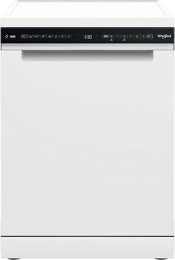 Whirlpool W7F HS41, Vrijstaand, Volledige grootte (60 cm), Wit, Zwart, Knoppen, 1,3 m