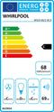Whirlpool WSLK 66/2 AS X - Wandafzuigkap - LED Verlichting - Energieklasse C