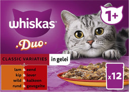 Whiskas Duo Senior Classic Variaties Multipack 12 x 85 gr