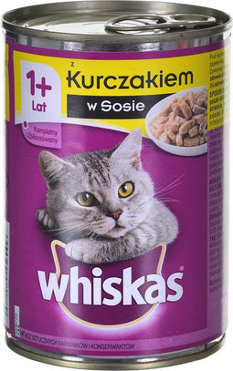 WHISKAS VOLWASSEN KIP - BLIK 400G