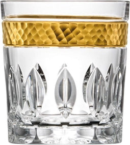 Whiskyglas Bloom Gold - Tumbler with 24 karaat gouden rand - 320ml - Arnstadt Kristall