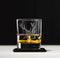 Whiskyglas Gegraveerd met Edelhert en leistenen onderzetter - Just Slate Company Scotland