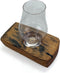 Whiskyglashouder van oude whiskyvaten met 1 Glencairn Whiskyglas - Darach en Glencairn Crystal Scotland