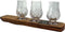 Whiskyglashouder van oude whiskyvaten met 3 Glencairn Cut Whiskyglazen - Darach en Glencairn Crystal Scotland