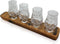 Whiskyglashouder van oude whiskyvaten met 4 Glencairn Cut Whiskyglazen - Darach en Glencairn Crystal Scotland