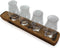 Whiskyglashouder van oude whiskyvaten met 4 Glencairn Whiskyglazen - Darach en Glencairn Crystal Scotland