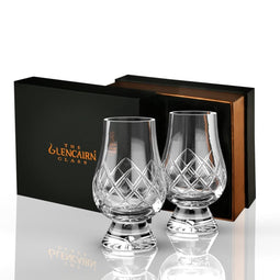 Whiskyglazen Cut 2 stuks - Geschenkverpakking - Loodkristal - Glencairn Crystal Scotland