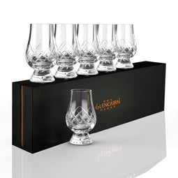 Whiskyglazen Cut 6 stuks - Geschenkverpakking - Loodkristal - Glencairn Crystal Scotland