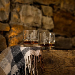 Whiskyglazen Gegraveerd Golf sport 2 stuks - Just Slate Company Scotland