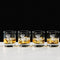 Whiskyglazen Gegraveerd met Distel 4 stuks - Just Slate Company Scotland