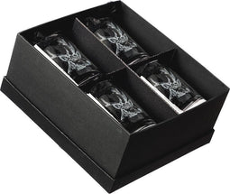 Whiskyglazen Gegraveerd met Edelhert 4 stuks - Just Slate Company Scotland
