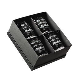 Whiskyglazen Gegraveerd met Fort Bridges 4 stuks - Just Slate Company Scotland