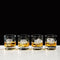 Whiskyglazen Gegraveerd met Schotse Hooglander 4 stuks - Just Slate Company Scotland