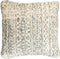 White Label Sierkussen Liv 50 X 50 Cm Polykatoen Wit/blauw