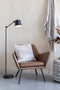 White Label Sierkussen Liv 50 X 50 Cm Polykatoen Wit/grijs