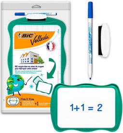 Whiteboard Bic Velleda recycled 21x31cm + stift + wisser