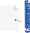 Whiteboard folie, b: 60 cm, l: 80 cm, 25 vellen, wit