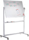Whiteboard Lega verrijdbaar 100x200cm magnetisch emaille