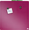 Whiteboard nobo tegel 36x36cm roze gelakt | 8 stuks
