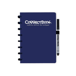 Whiteboard notitieblok / schrift - Correctbook - A5 - Gelijnd - Blauw