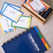 Whiteboard notitieblok / schrift - Correctbook - A5 - Gelijnd - Blauw