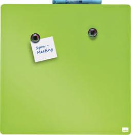 Whiteboard tegel nobo 36x36cm groen gelakt | 8 stuks