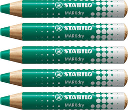 Whiteboardpotlood stabilo markdry 648/43 groen | 5 stuks