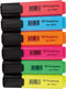 Whitebox markeerstift etui van 6 stuks: oranje groen roze geel blauw en rood