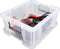 Whitefurze - Allstore Opbergbox Afsluitbaar 24 liter - Polypropyleen - Transparant