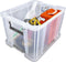 Whitefurze - Opbergbox - 48 liter - Transparant - 49 x 44 x 31 cm