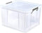 Whitefurze - Opbergbox - 48 liter - Transparant - 49 x 44 x 31 cm
