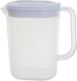 Whitefurze Schenkkan/waterkan - transparant - 1500 ML - kunststof - 19 x 9 x 20 cm