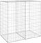 vidaXL - Schanskorfmuur - met - deksels - 100x60x100 - cm - gegalvaniseerd - staal