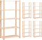 vidaXL - Opbergrekken - 5-laags - 5 - st - 80x38x170 - cm - grenenhout - 250 - kg